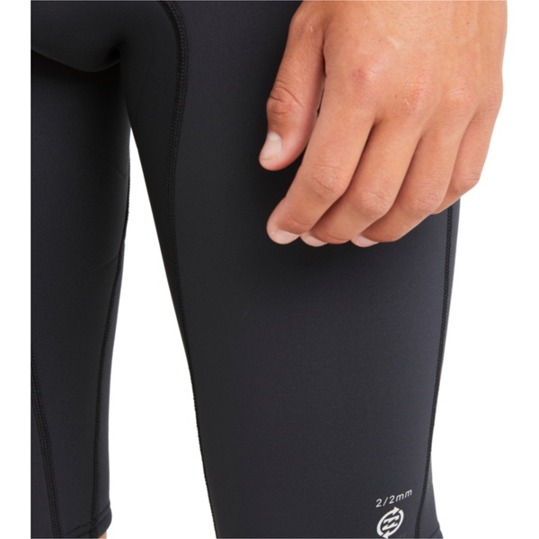 2026 Billabong Mens Absolute Natural 2/2mm Back Zip Short John Wetsuit ABYW600110 - Black
